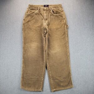 VTG American Eagle Carpenter Pants Mens 33x30 Dungaree Corduroy‎ Workwear